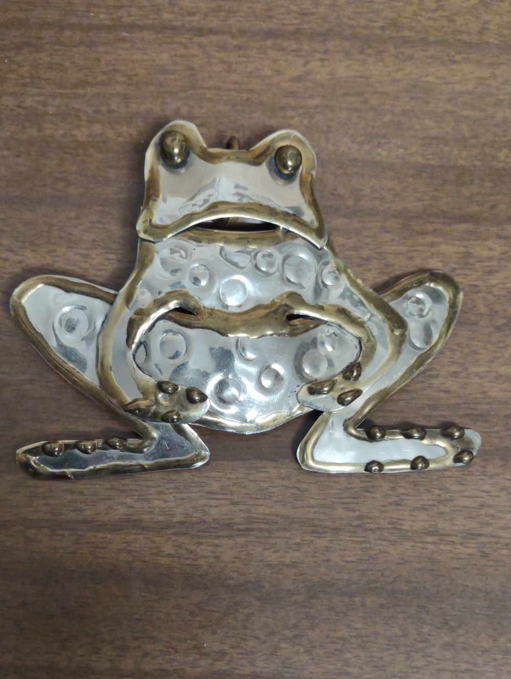 Mixed Metal Frog Brooch | Pendant